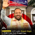 ED arrests AAP leader Deepak Singla following raids in alleged bank fraud case
